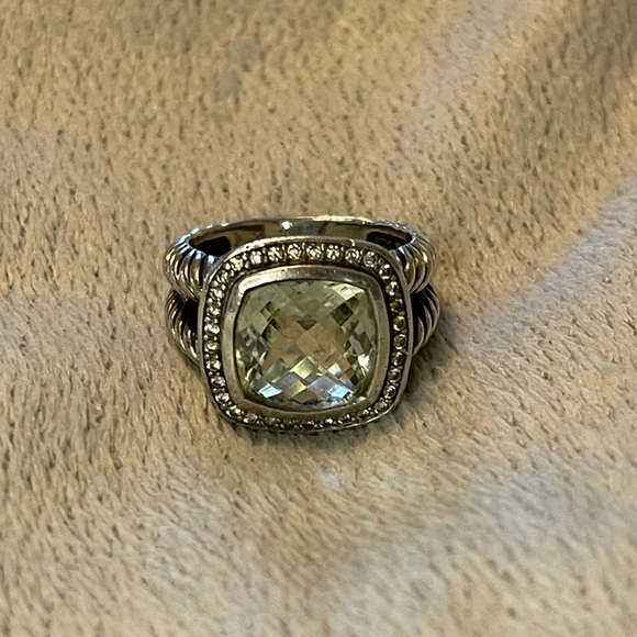David Yurman Albion Ring: Prasiolite & Diamonds - Picture 4 of 7